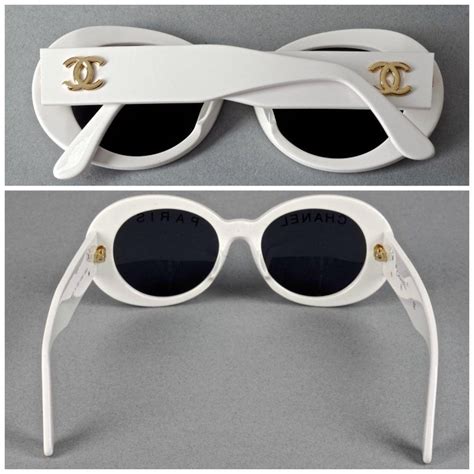 vintage chanel clear sunglasses|authentic vintage chanel sunglasses.